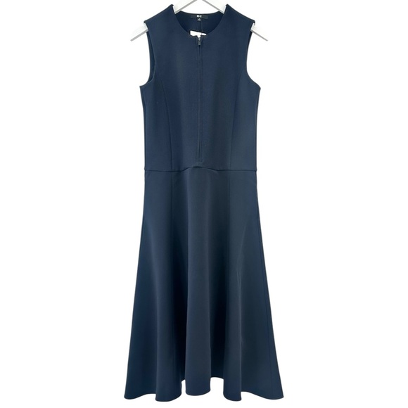 NWT Clare Waight Keller x Uniqlo Navy Blue Sleeveless Minimal Midi Dress sz S - Picture 3 of 8